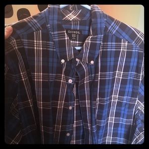 Plaid button down Men’s Large shirt